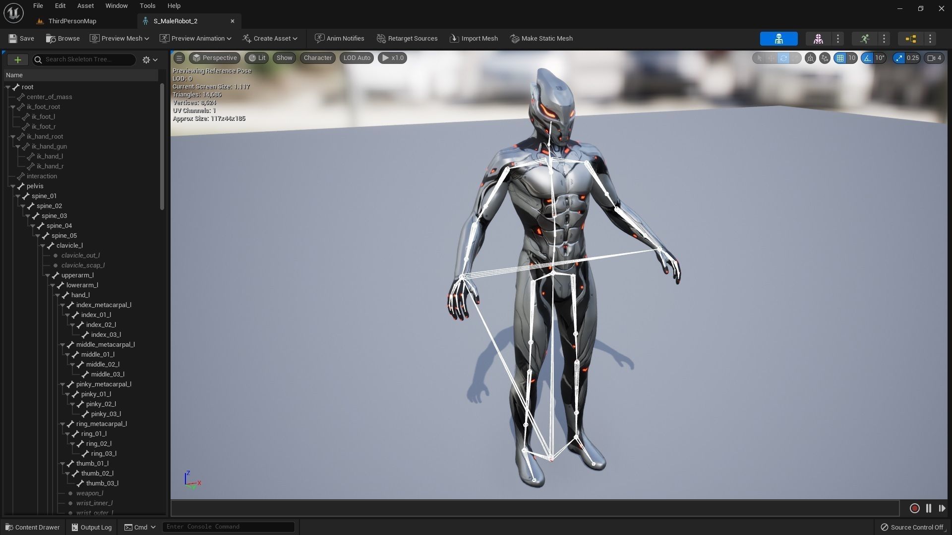 Robot Male 2 Low-poly 3D model_6