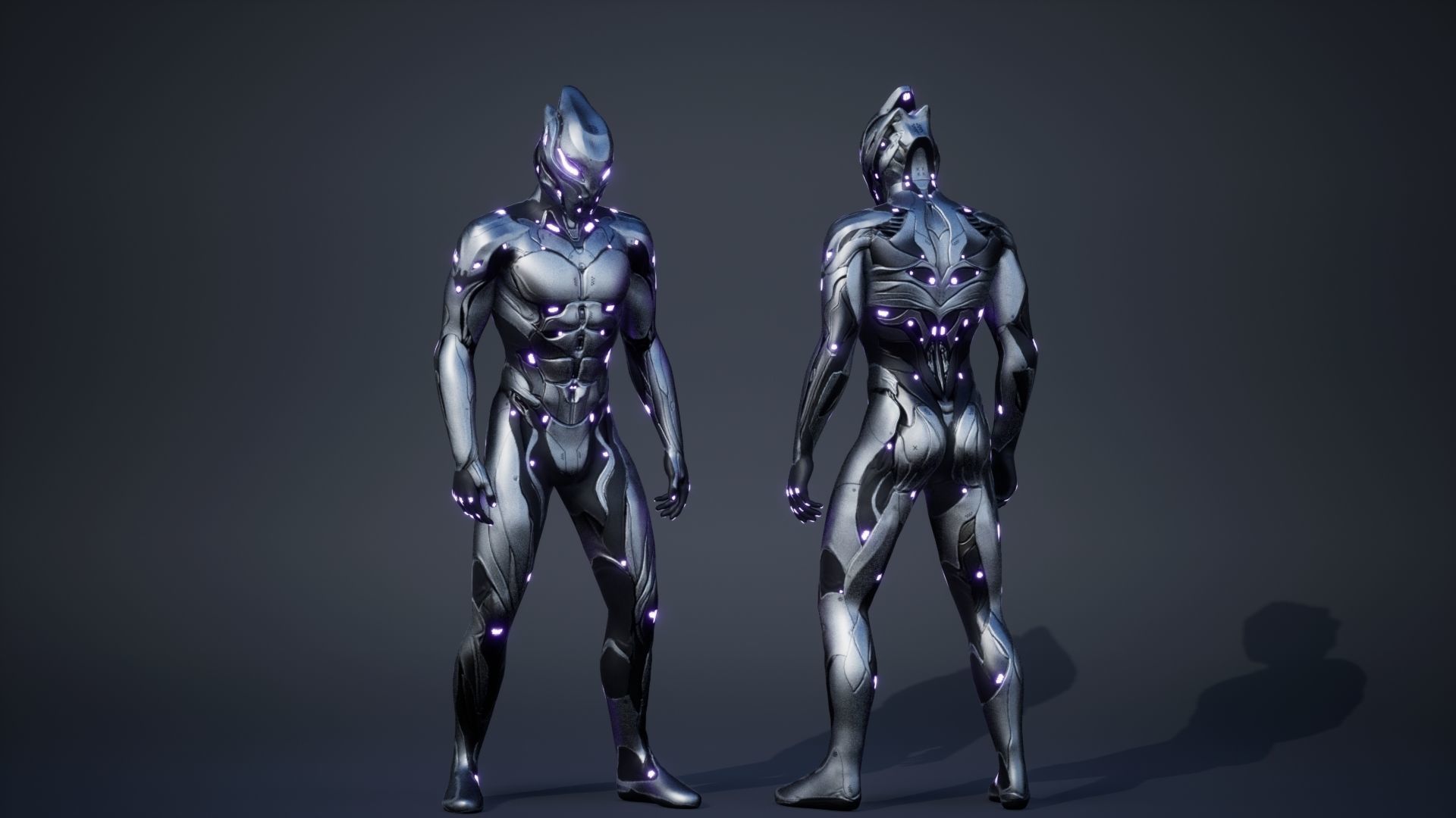 Robot Male 2 Low-poly 3D model_15