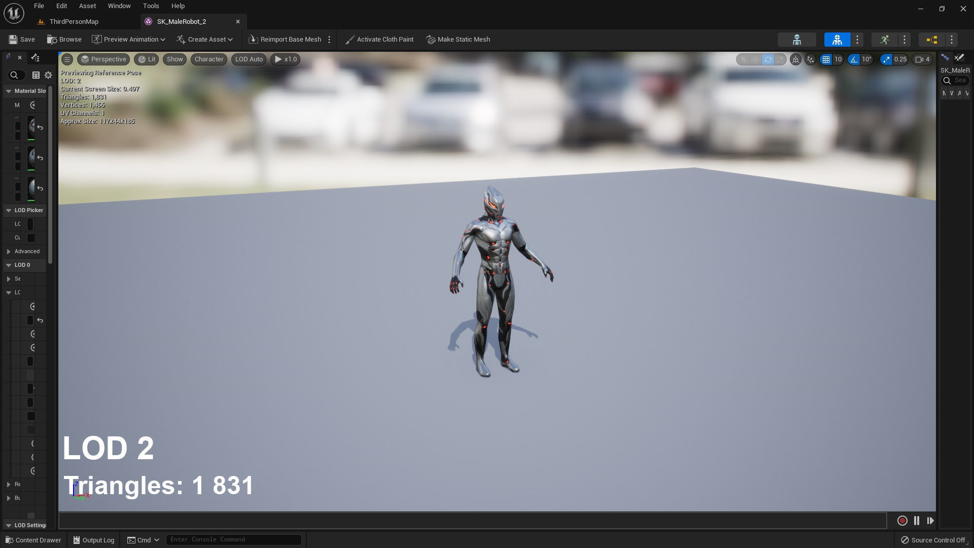 Robot Male 2 Low-poly 3D model_9