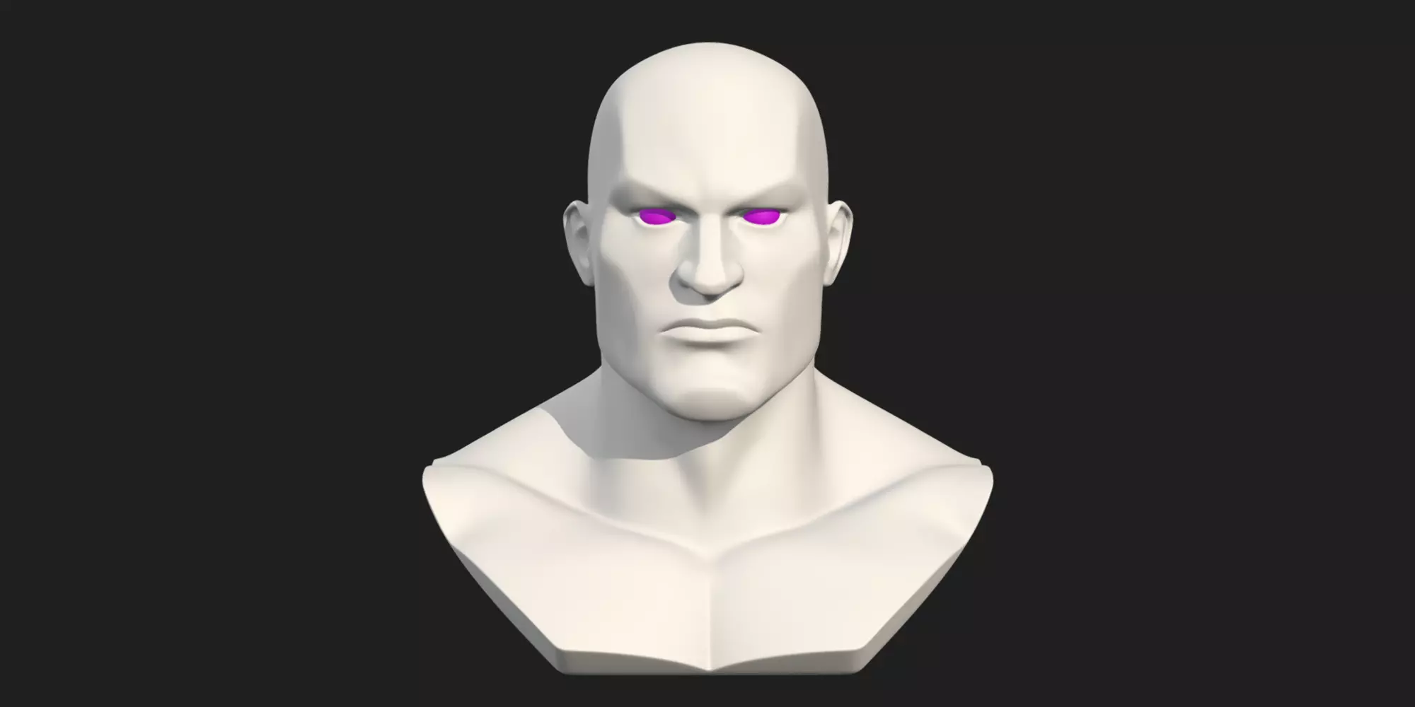 Stylized Male Head Free 3D model