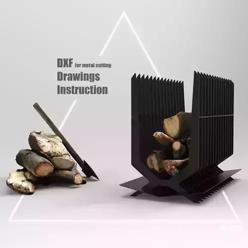 Welding Project Plans Drawings Fire Pit 5 DXF PDF 3D model