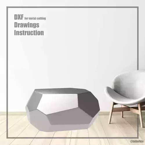 Welding Project Plans Drawings Stone Table DXF PDF