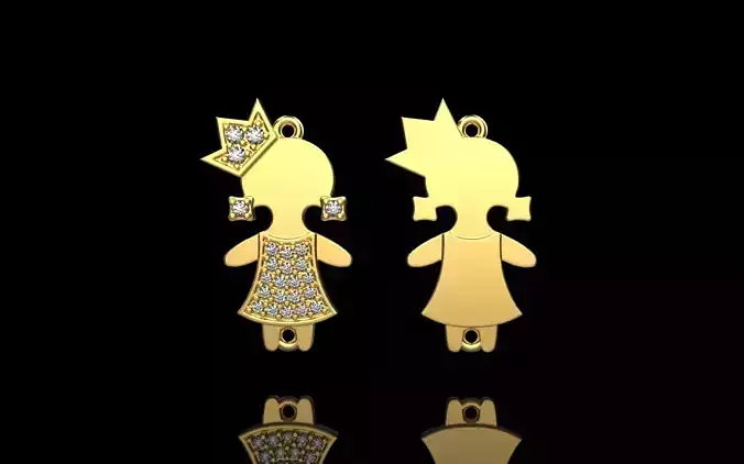 family pendant bracelet charm girl model 905