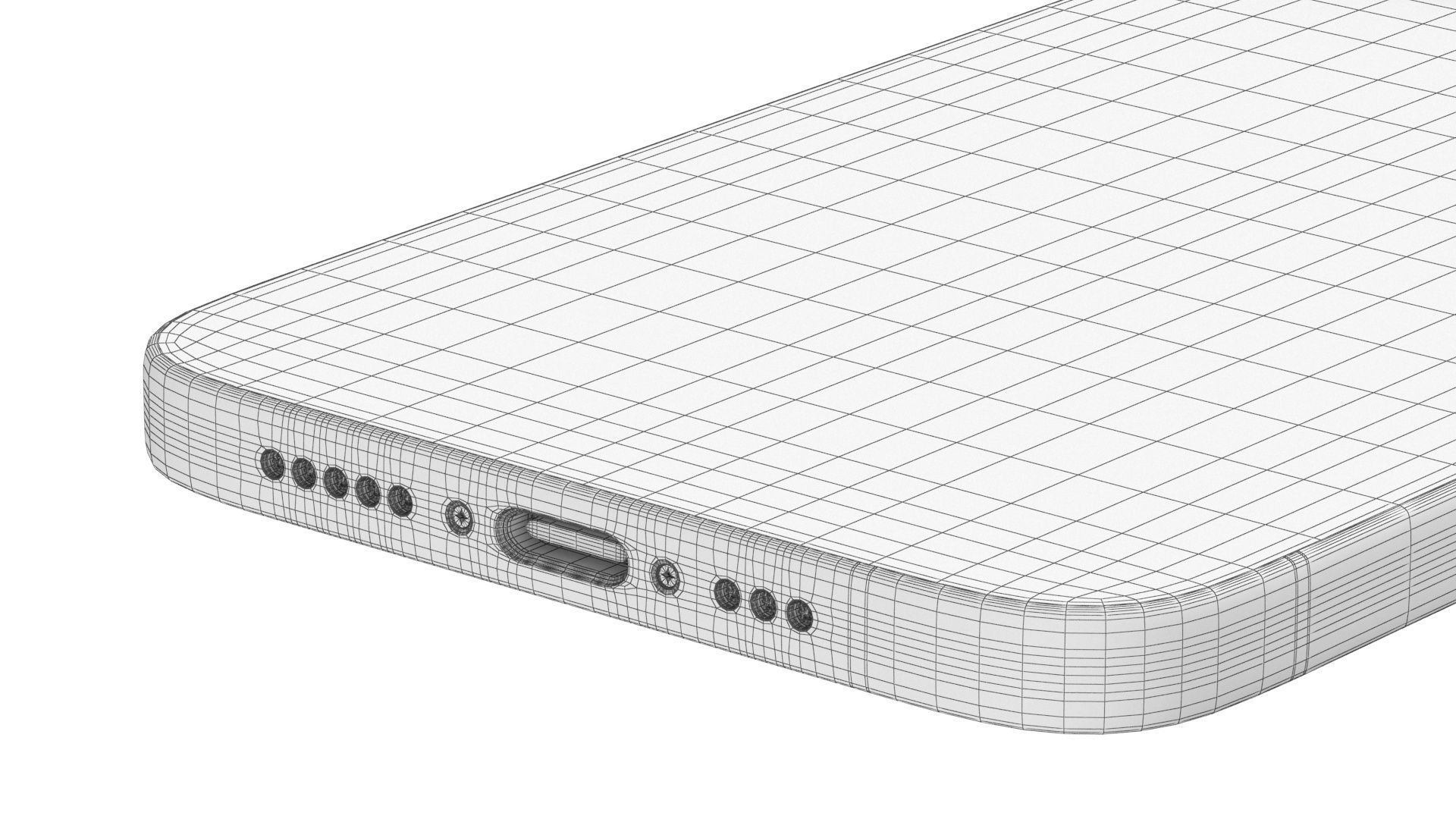 Apple iPhone 15 pro max blue 3D model_14