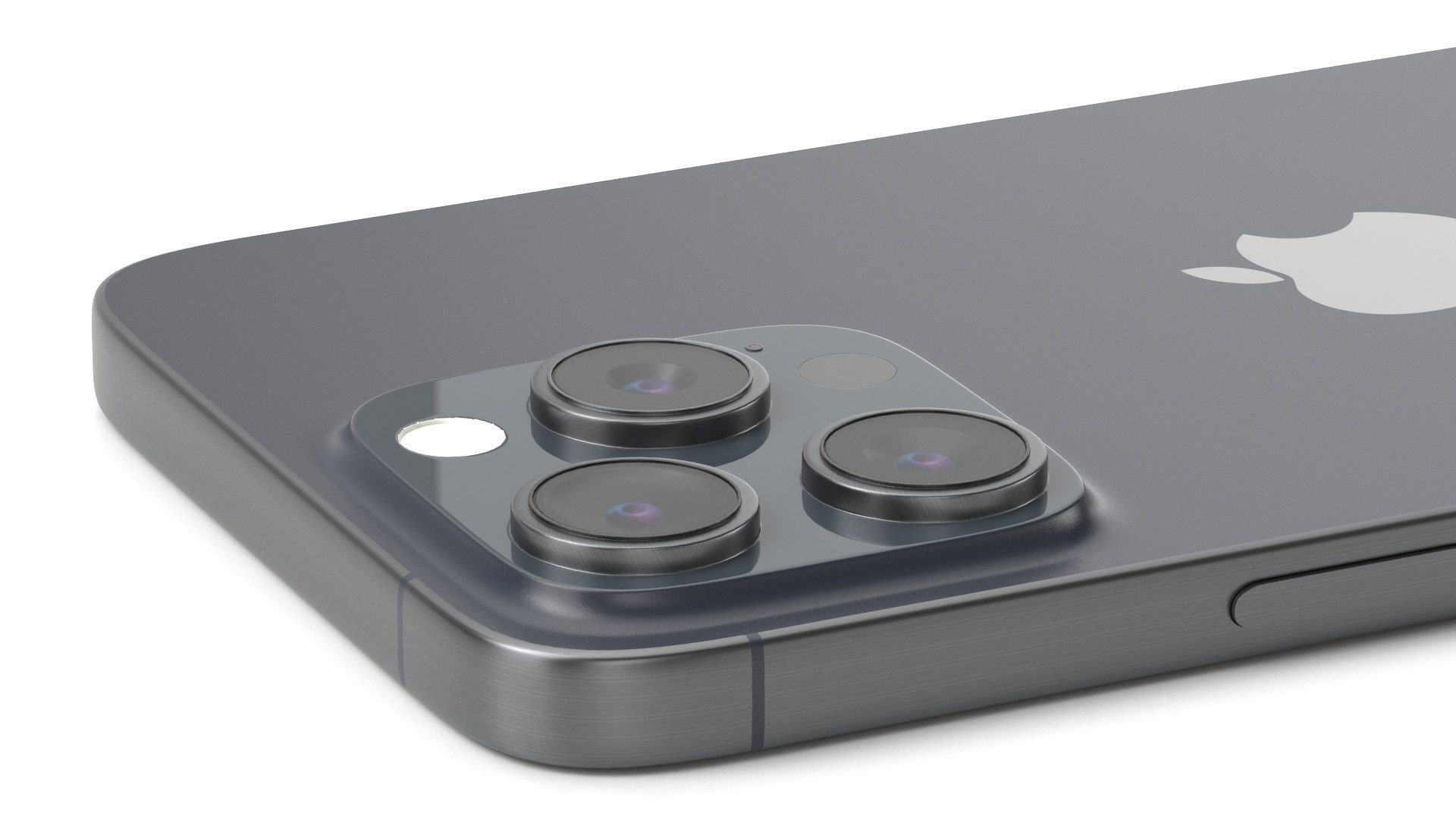 Apple iPhone 15 pro max blue 3D model_3