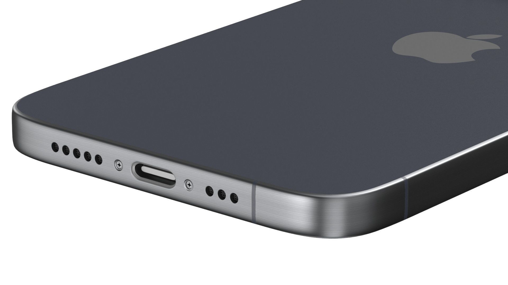 Apple iPhone 15 pro max blue 3D model_6