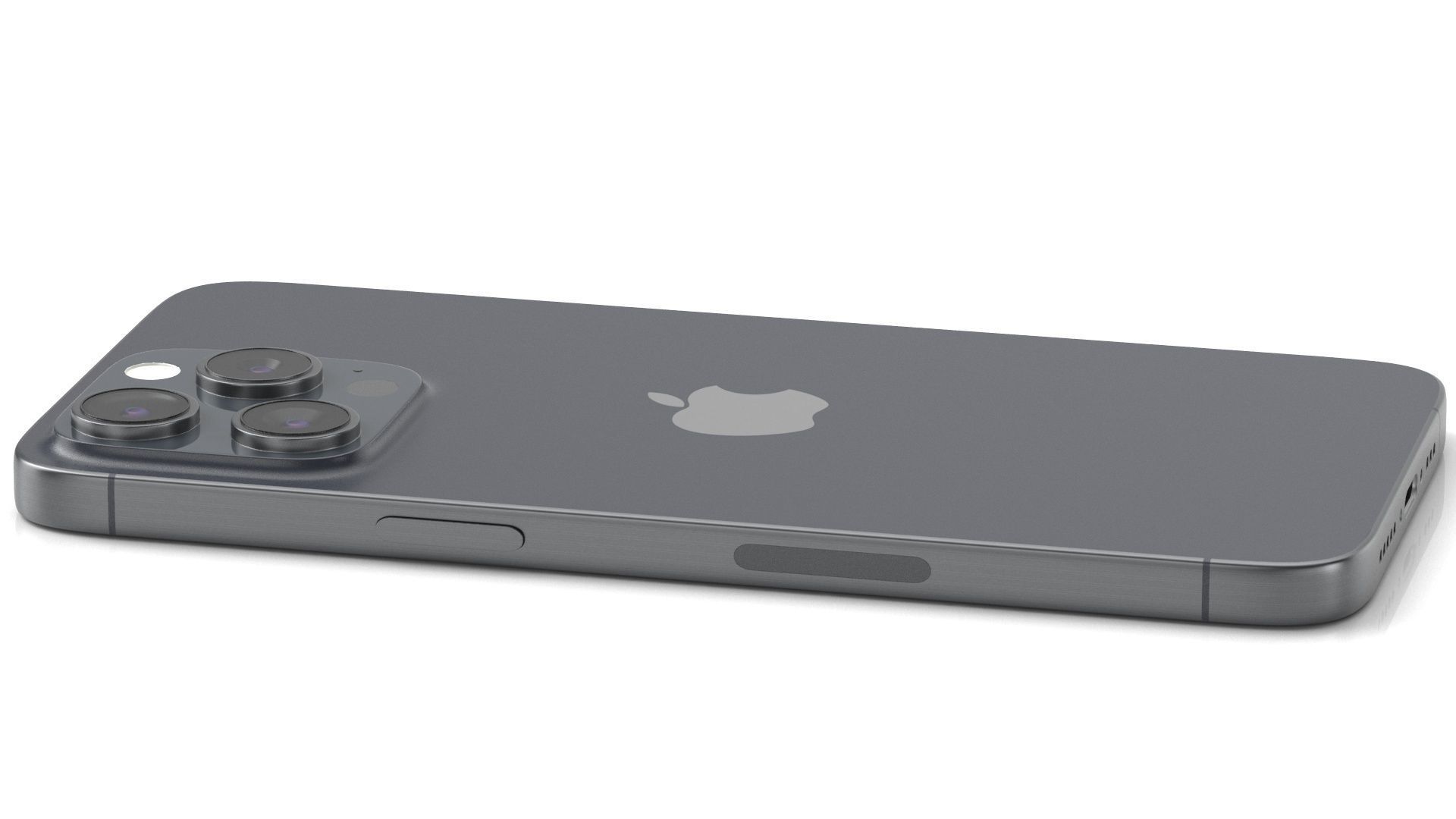 Apple iPhone 15 pro max blue 3D model_2