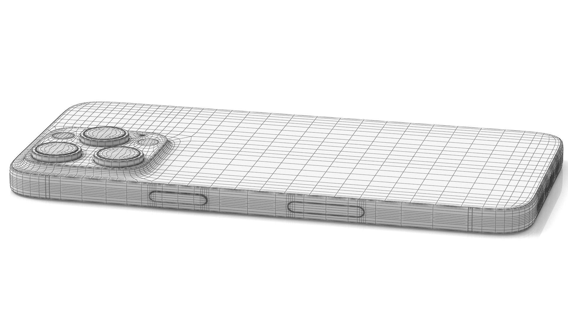 Apple iPhone 15 pro max blue 3D model_10