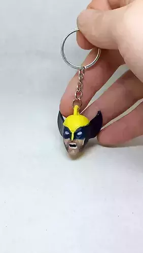 wolverine keychain Angry expression version 