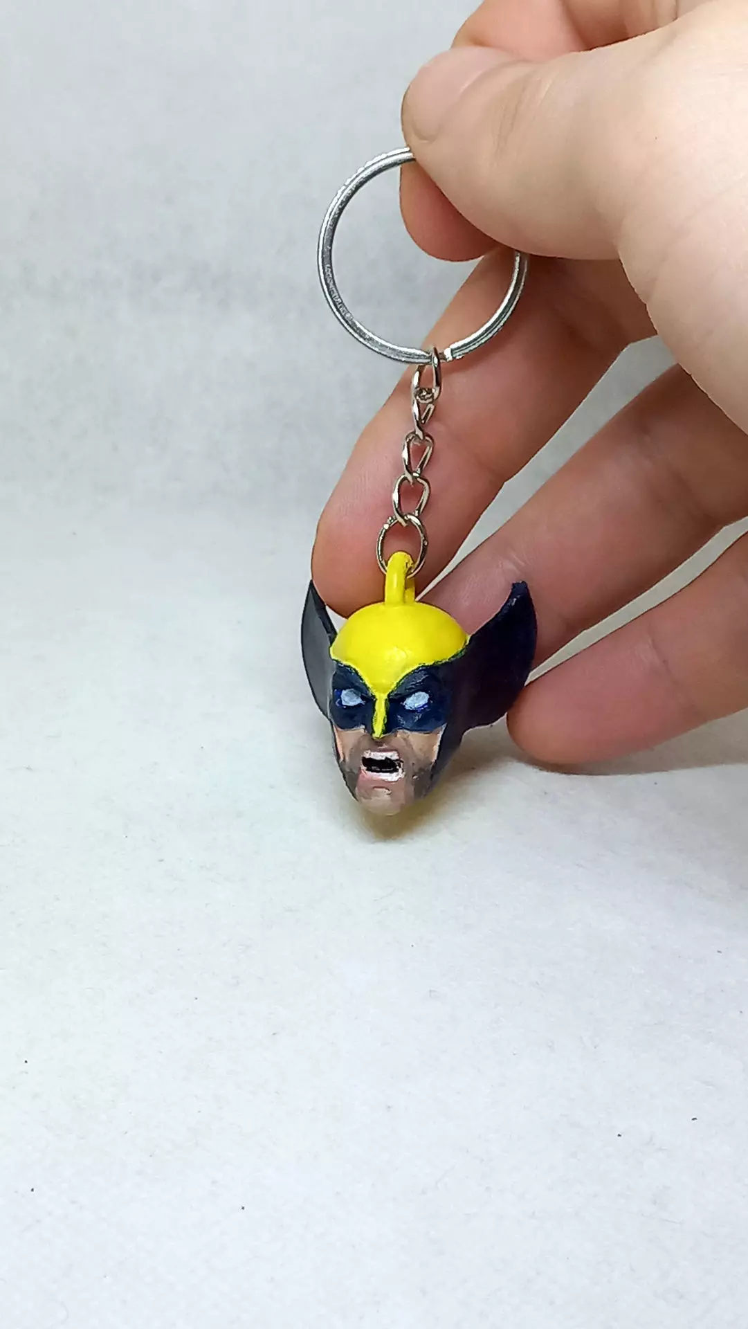 wolverine keychain Angry expression version 3D print model