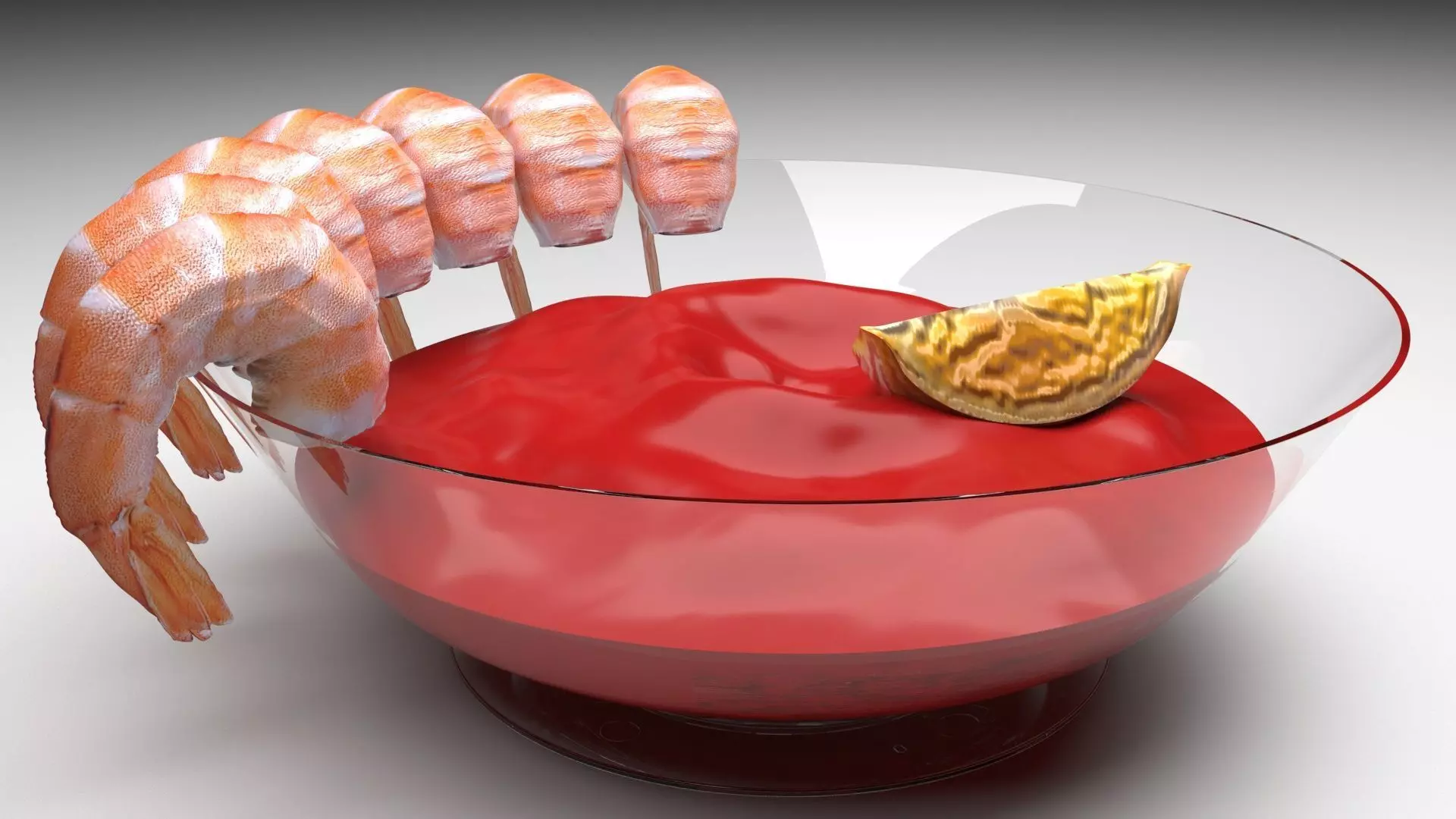 Shrimp Cocktail 3D model