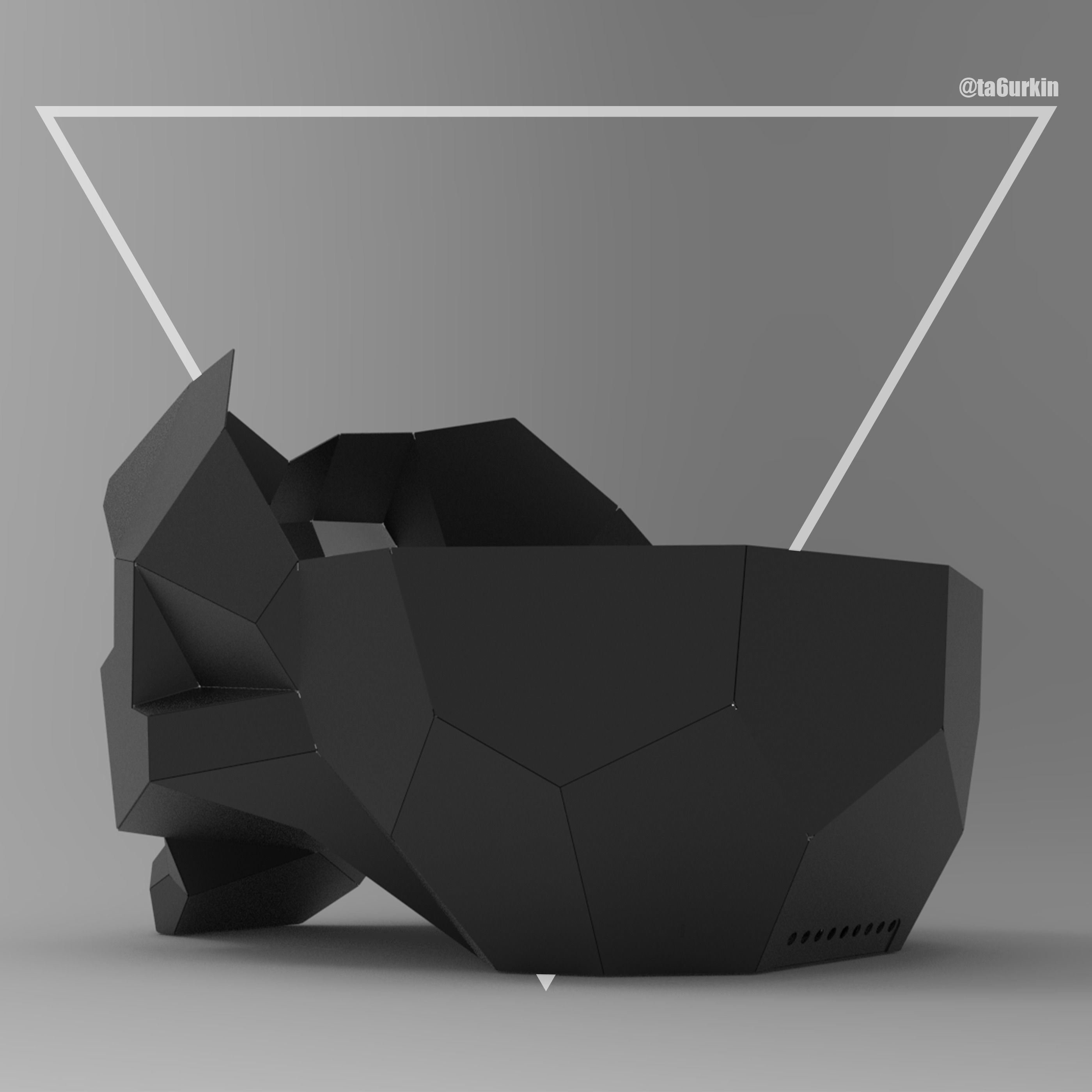 Welding Project Plans Drawings Skull Fire Pit DXF PDF 3D model_3