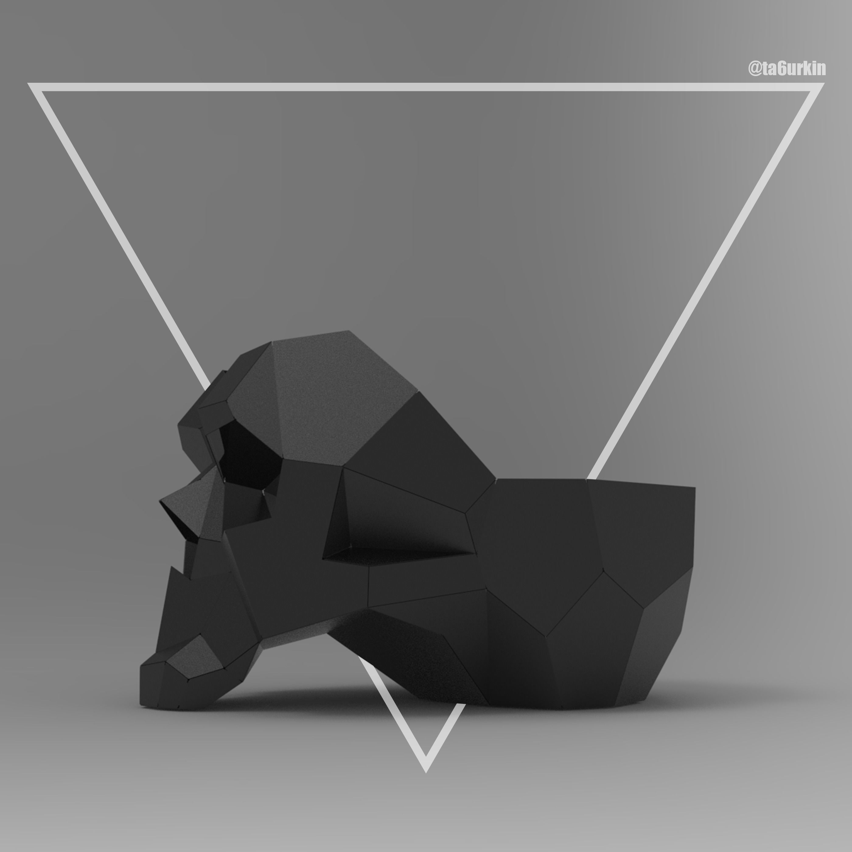 Welding Project Plans Drawings Skull Fire Pit DXF PDF 3D model_2