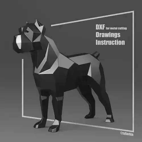 Welding Project Plans Drawings Cane Corso DXF PDF