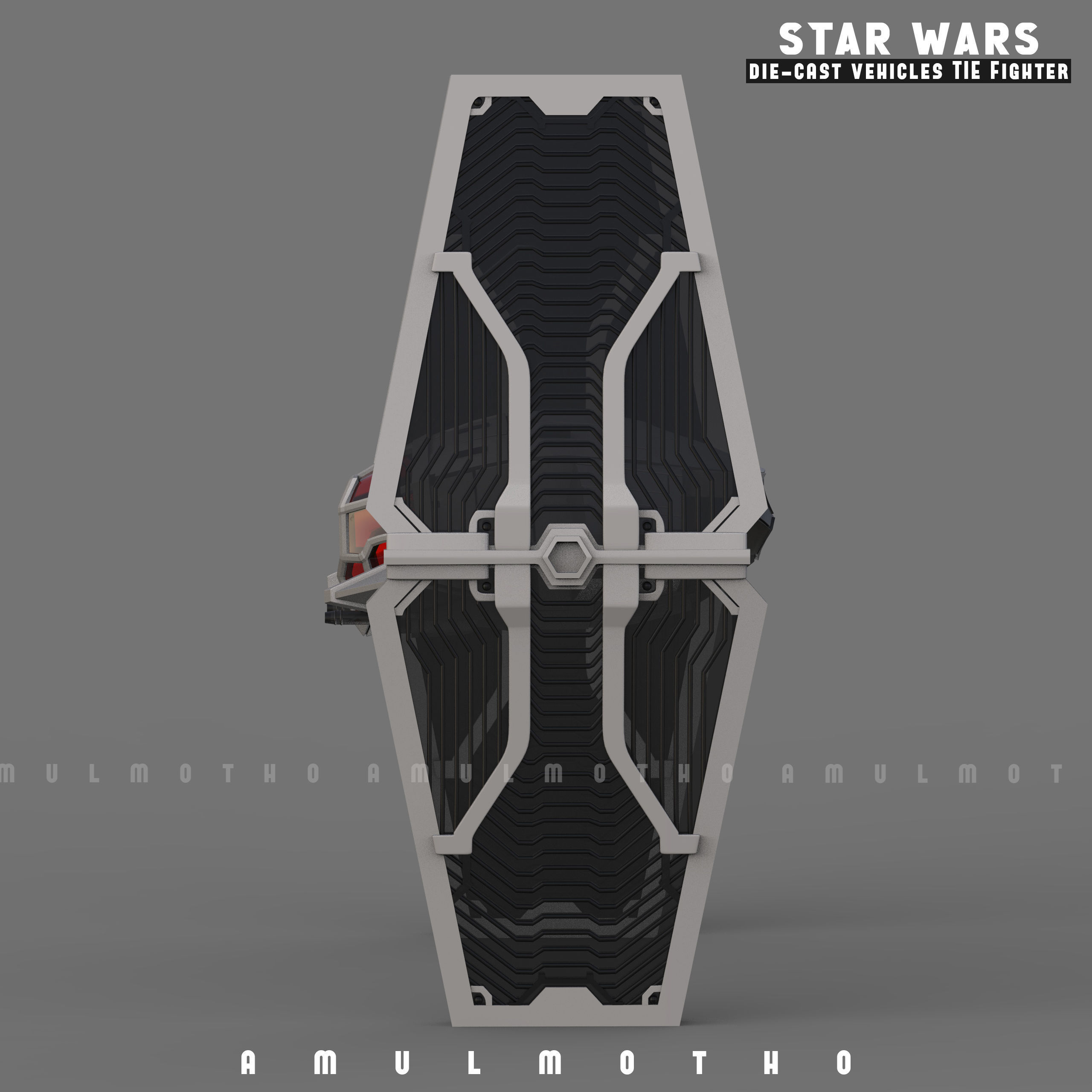 STAR WARS DIE CAST VEHICLES TIE FIGHTER 3d printables 3D print model_10