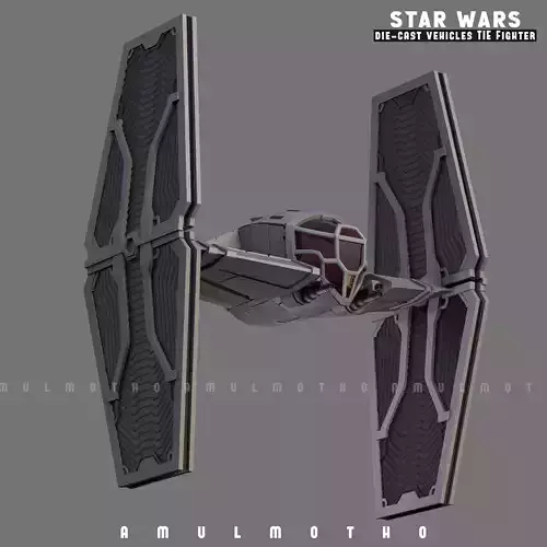 STAR WARS DIE CAST VEHICLES TIE FIGHTER 3d printables  