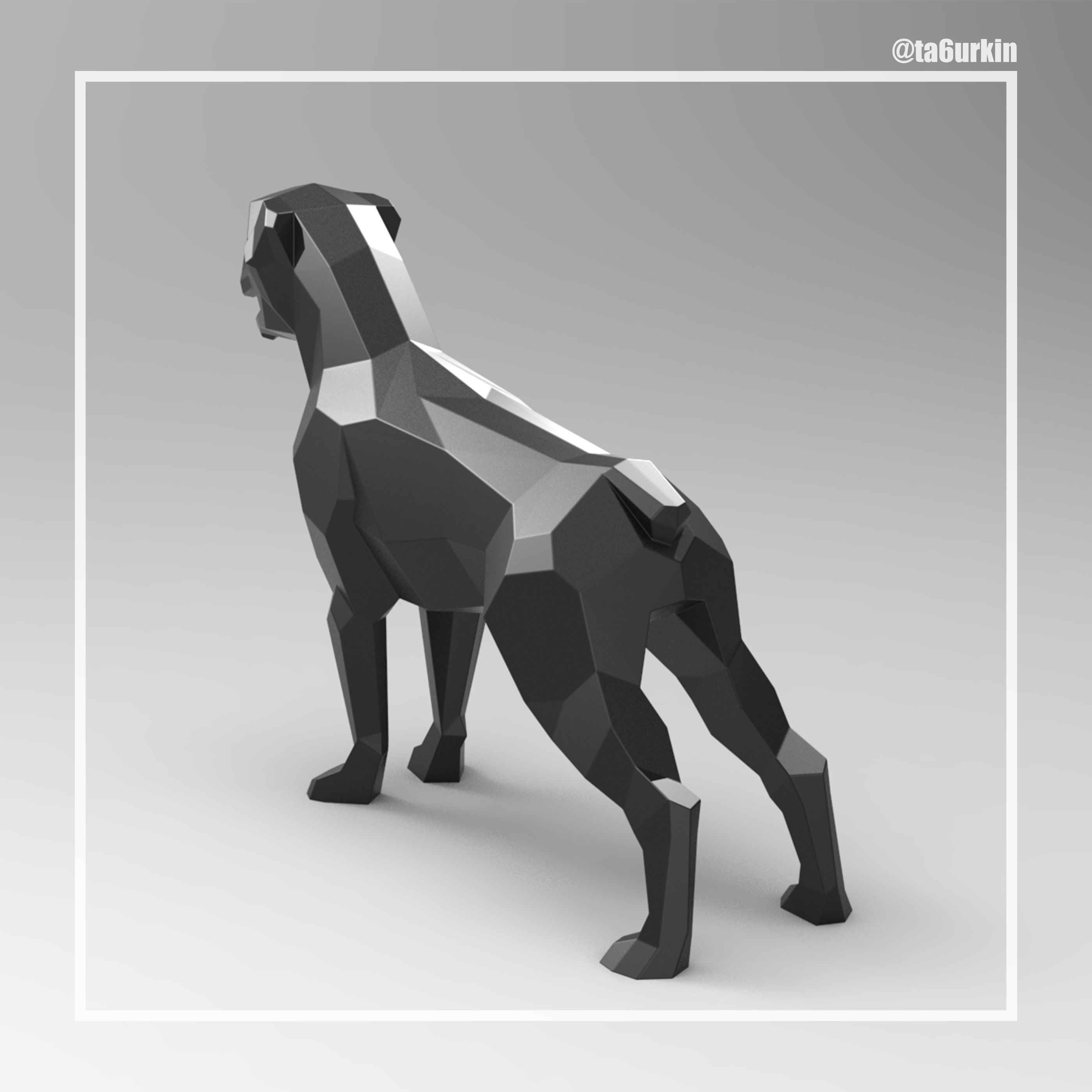 Welding Project Plans Drawings Rottweiler DXF PDF 3D model_6