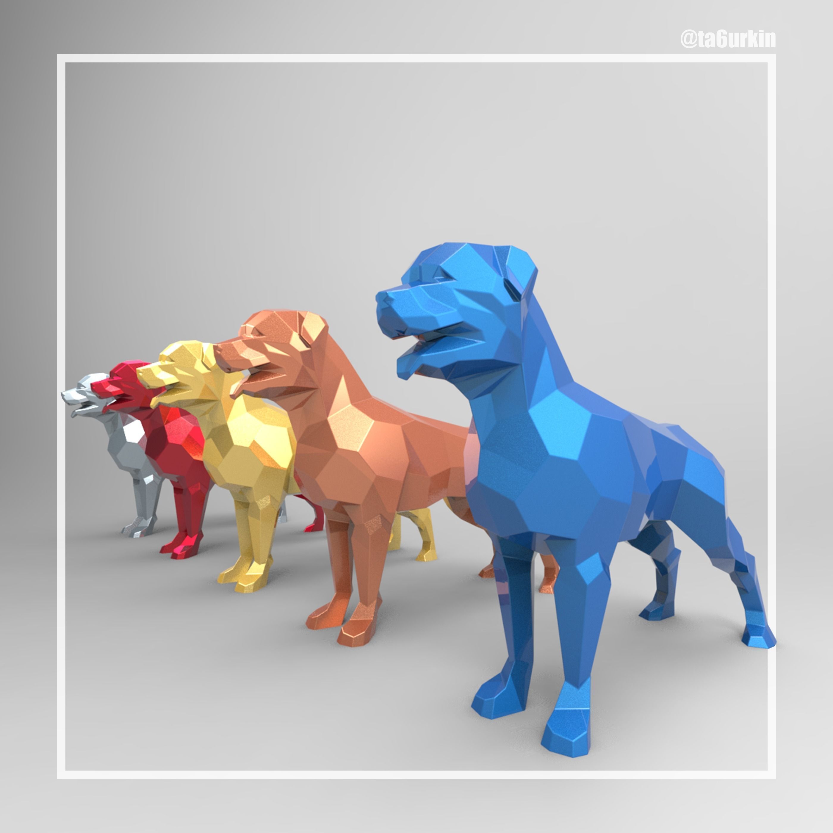 Welding Project Plans Drawings Rottweiler DXF PDF 3D model_5