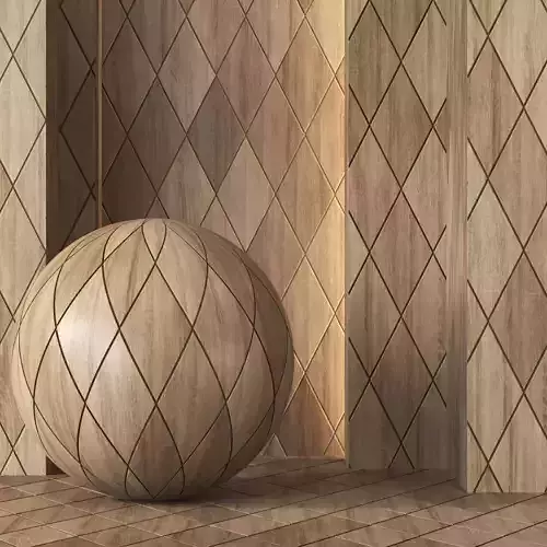 Decorative Wood Panel Texture 4K - Seamless