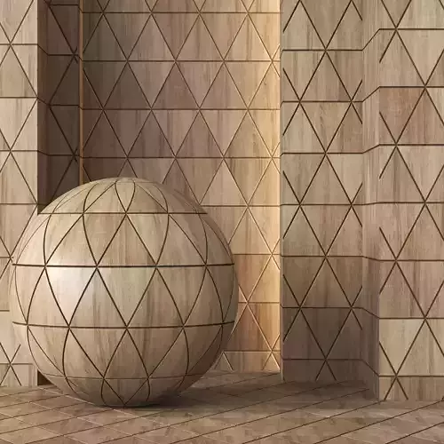 Decorative Wood Panel Texture 4K - Seamless