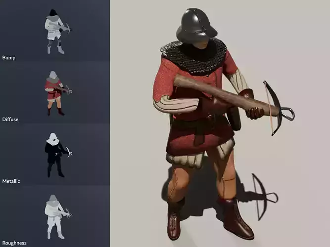 Crossbowman Rigged