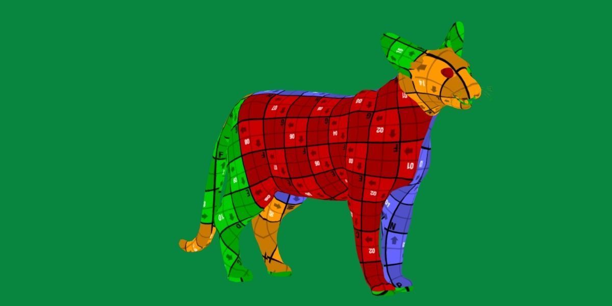 Oriental Longhair Cat Low-poly 3D model_15