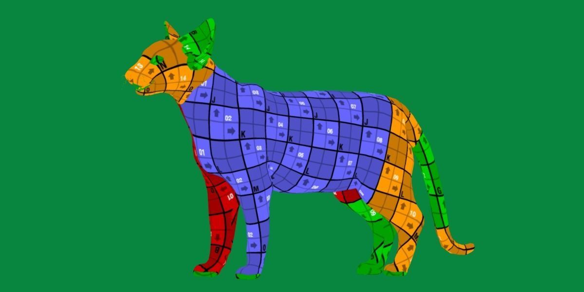 Oriental Longhair Cat Low-poly 3D model_14