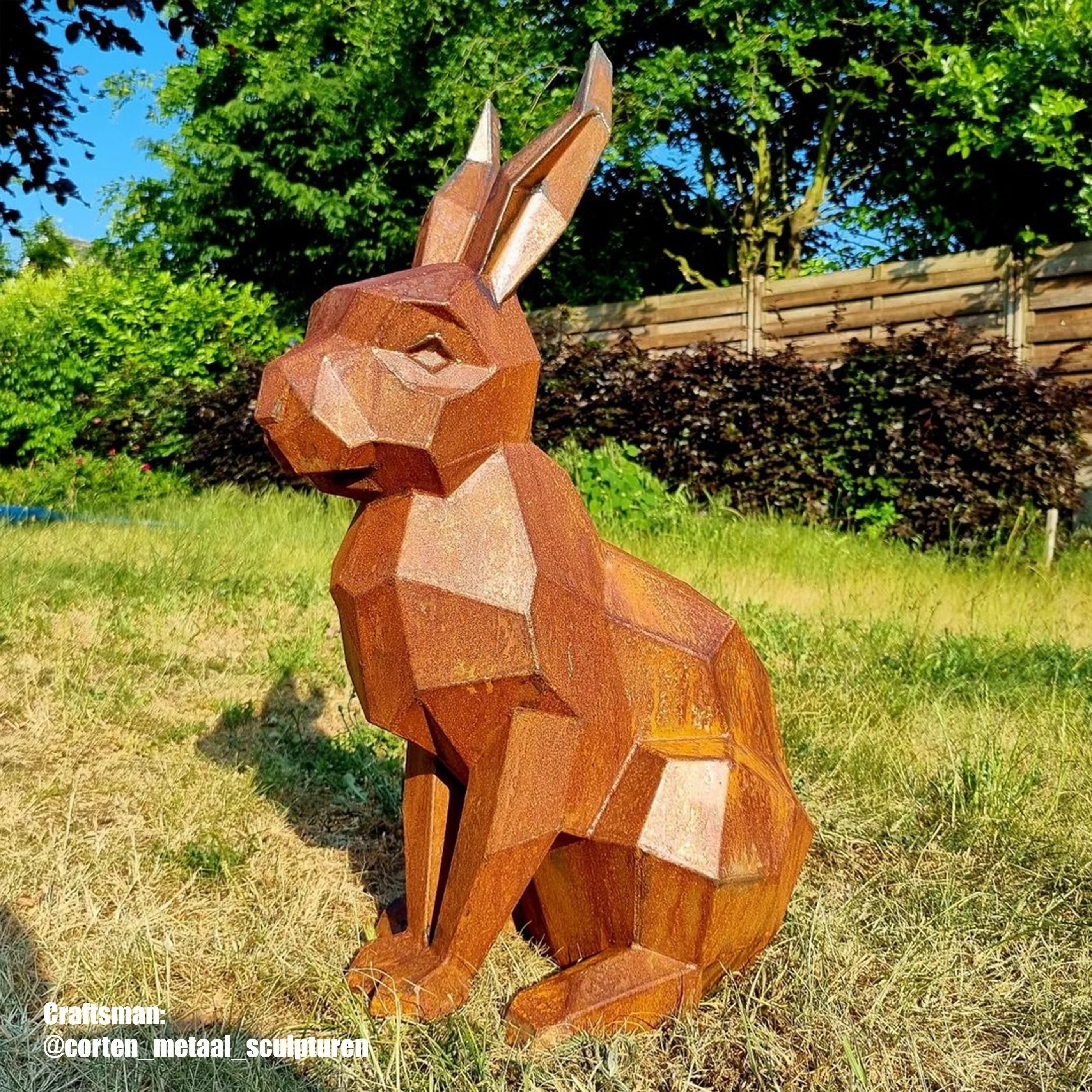 Welding Project Plans Drawings Sitting Rabbit DXF PDF 3D model_1