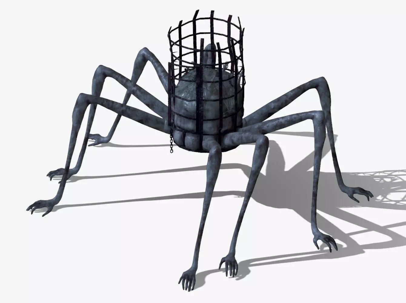 Cage Spider Free low-poly 3D model