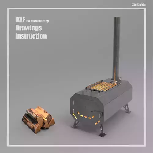 Welding Project Plans Drawings Stove 1 DXF PDF