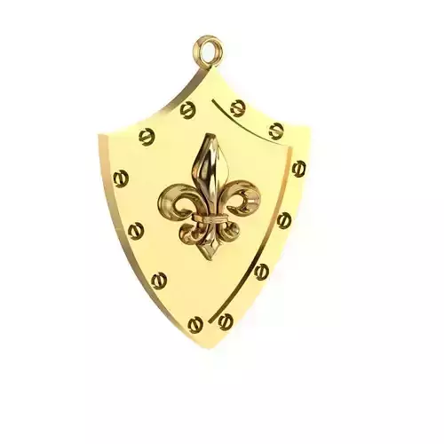 fleur de lys pendant