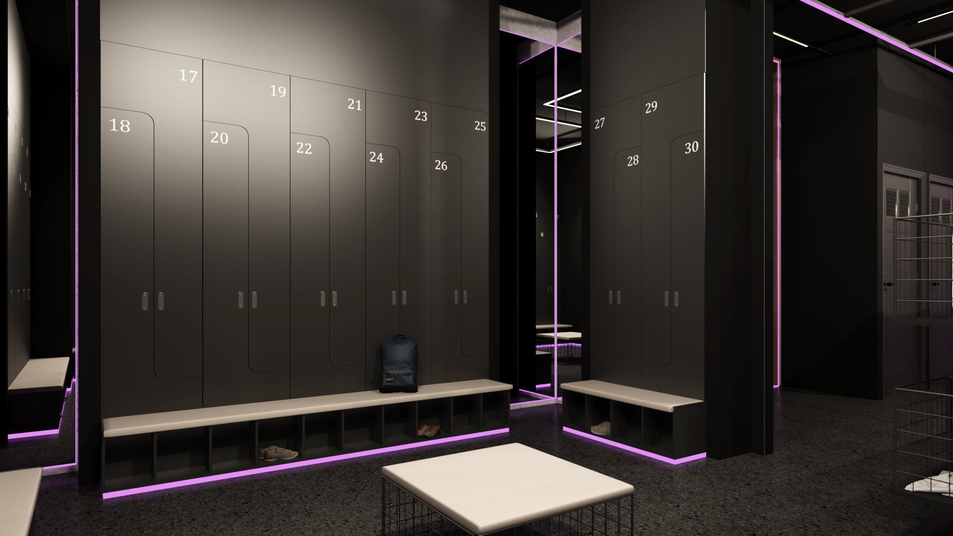 Gym Interior Scene 3D Model  3D model_4