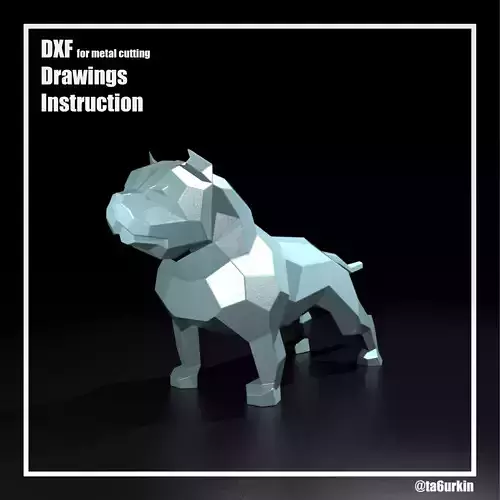 Welding Project Plans Drawings American Bully v2 DXF PDF