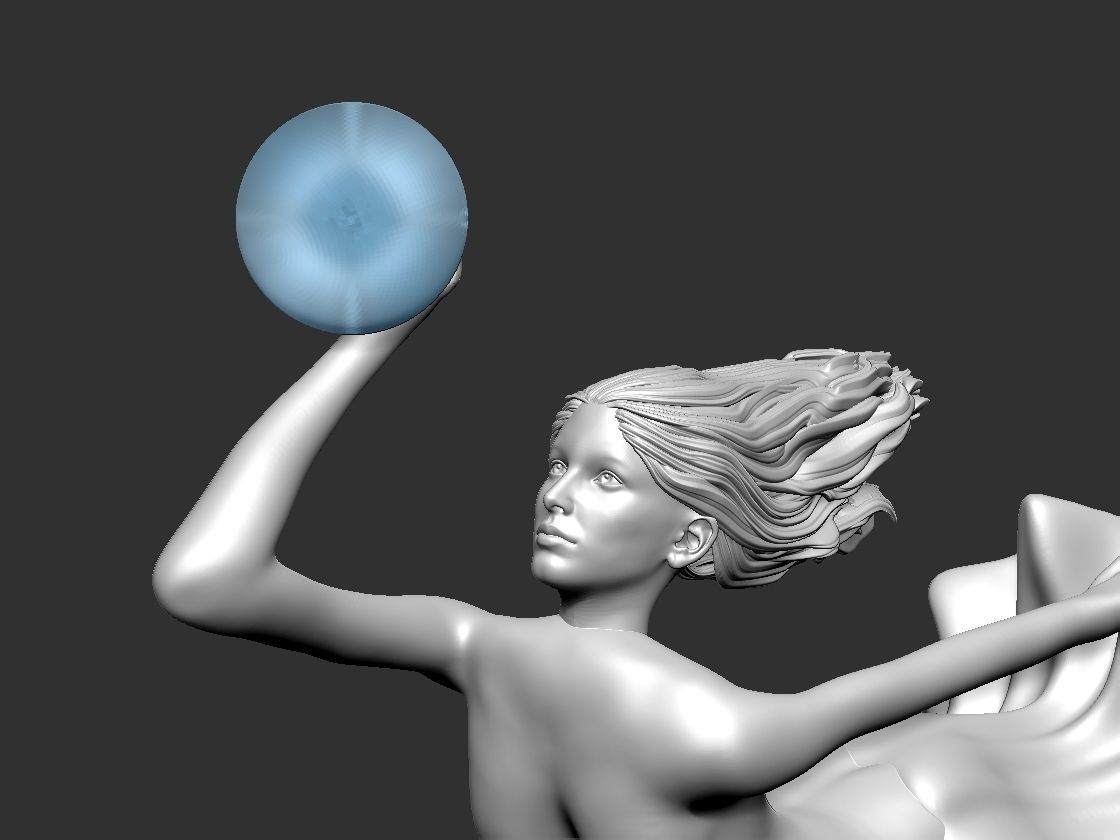 Ballet dancer statue lamp 3D print model_15