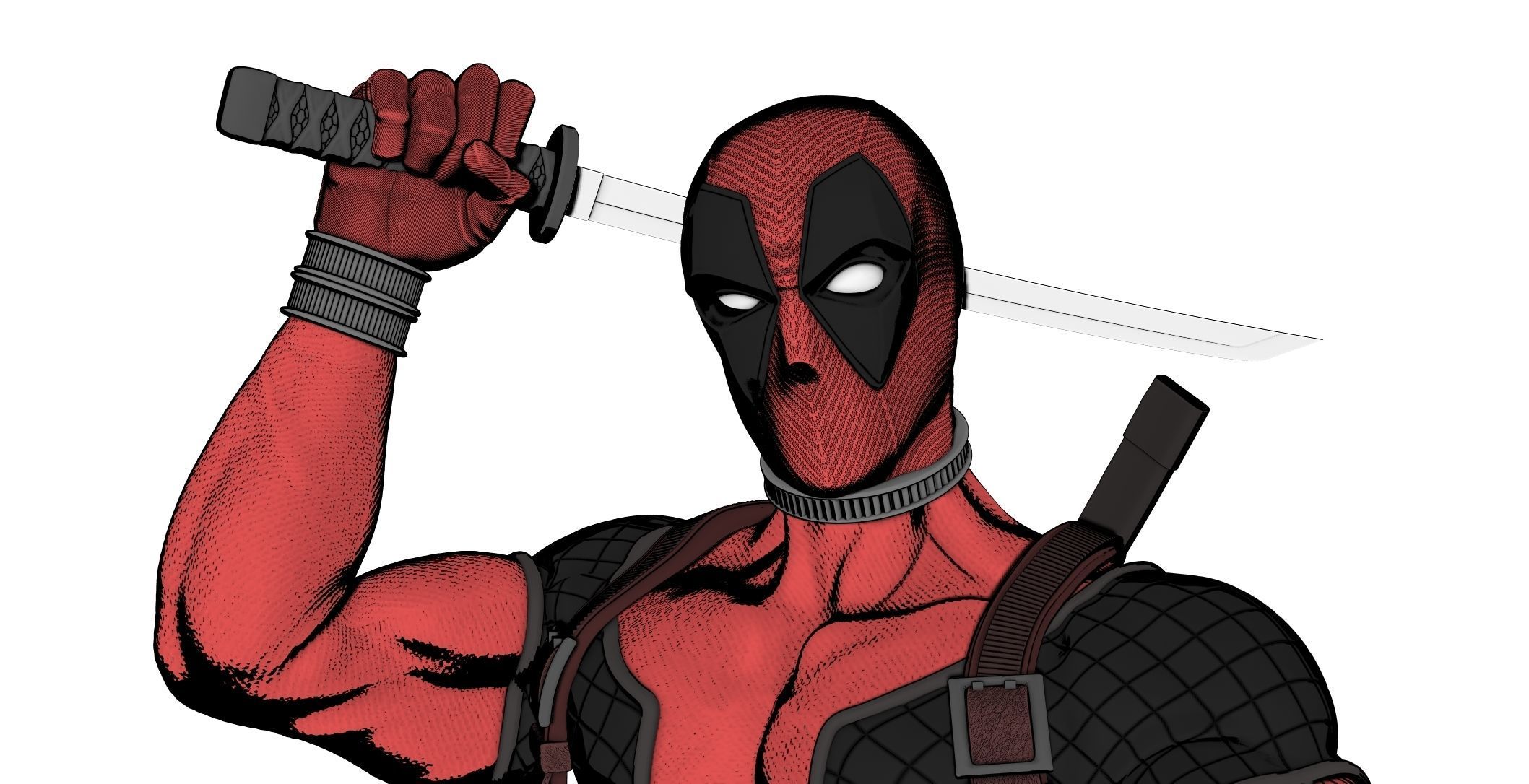 Deadpool  3D print model_5