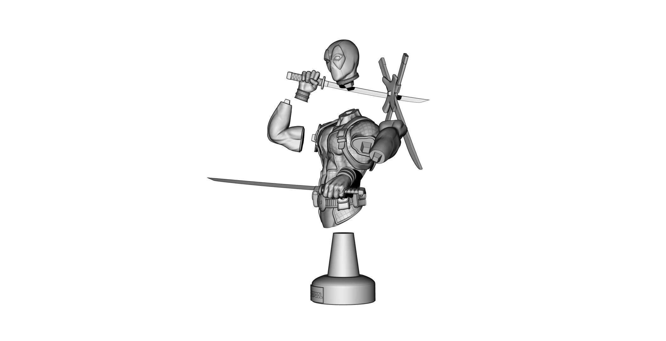Deadpool  3D print model_14
