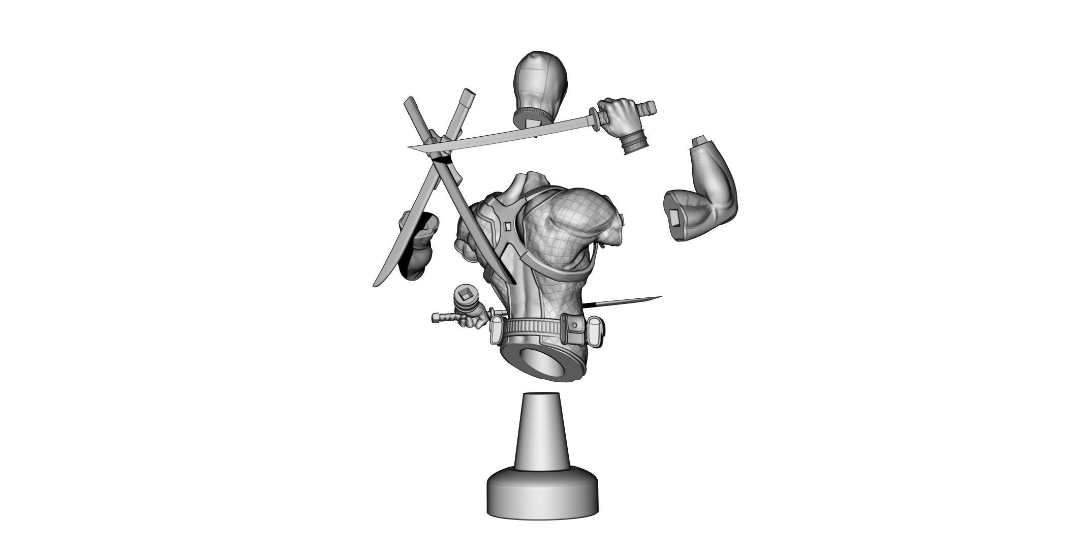 Deadpool  3D print model_22