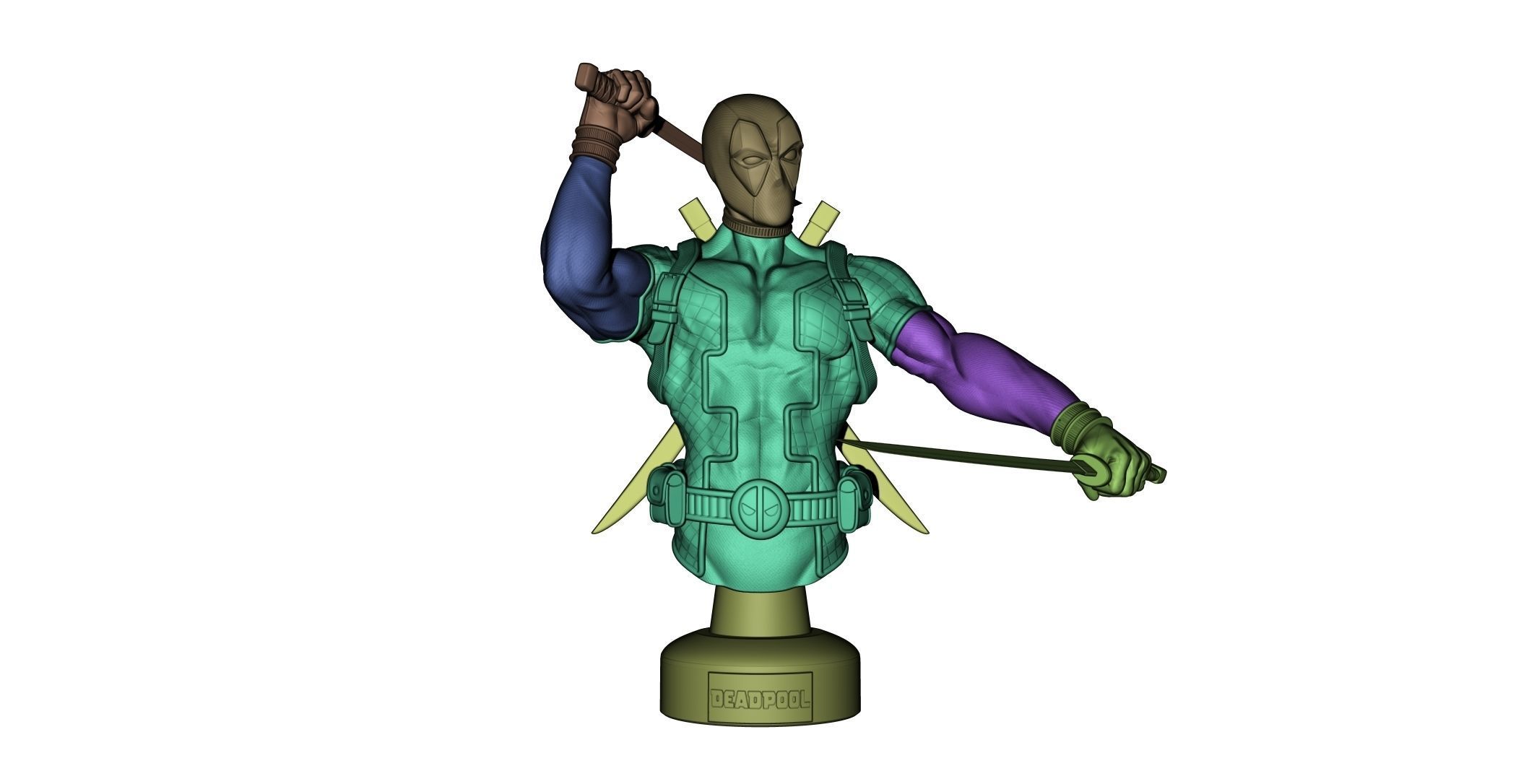 Deadpool  3D print model_10