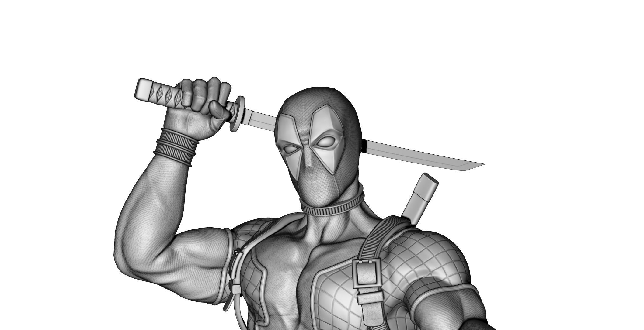 Deadpool  3D print model_11