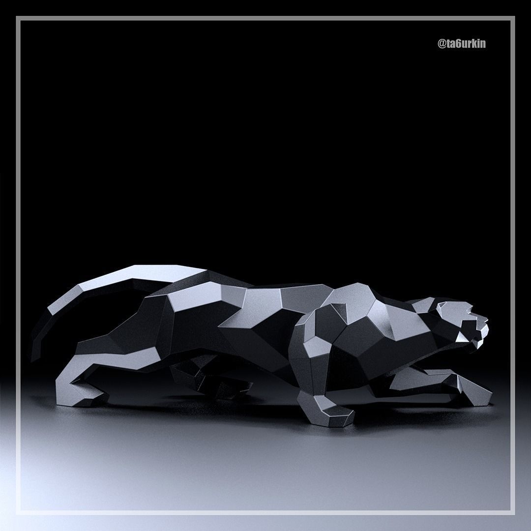 Welding Project Plans Drawings Panther DXF PDF 3D model_8