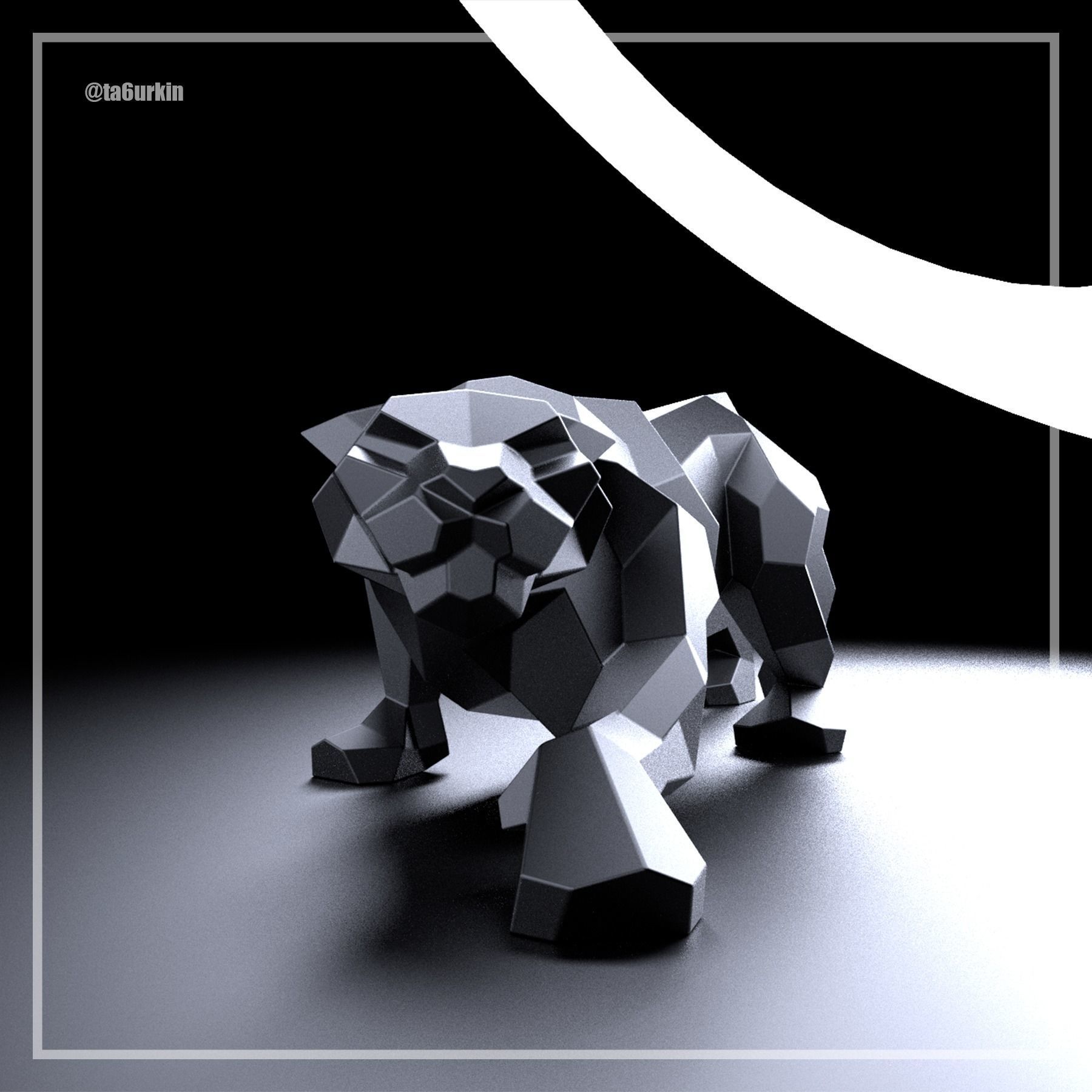 Welding Project Plans Drawings Panther DXF PDF 3D model_9