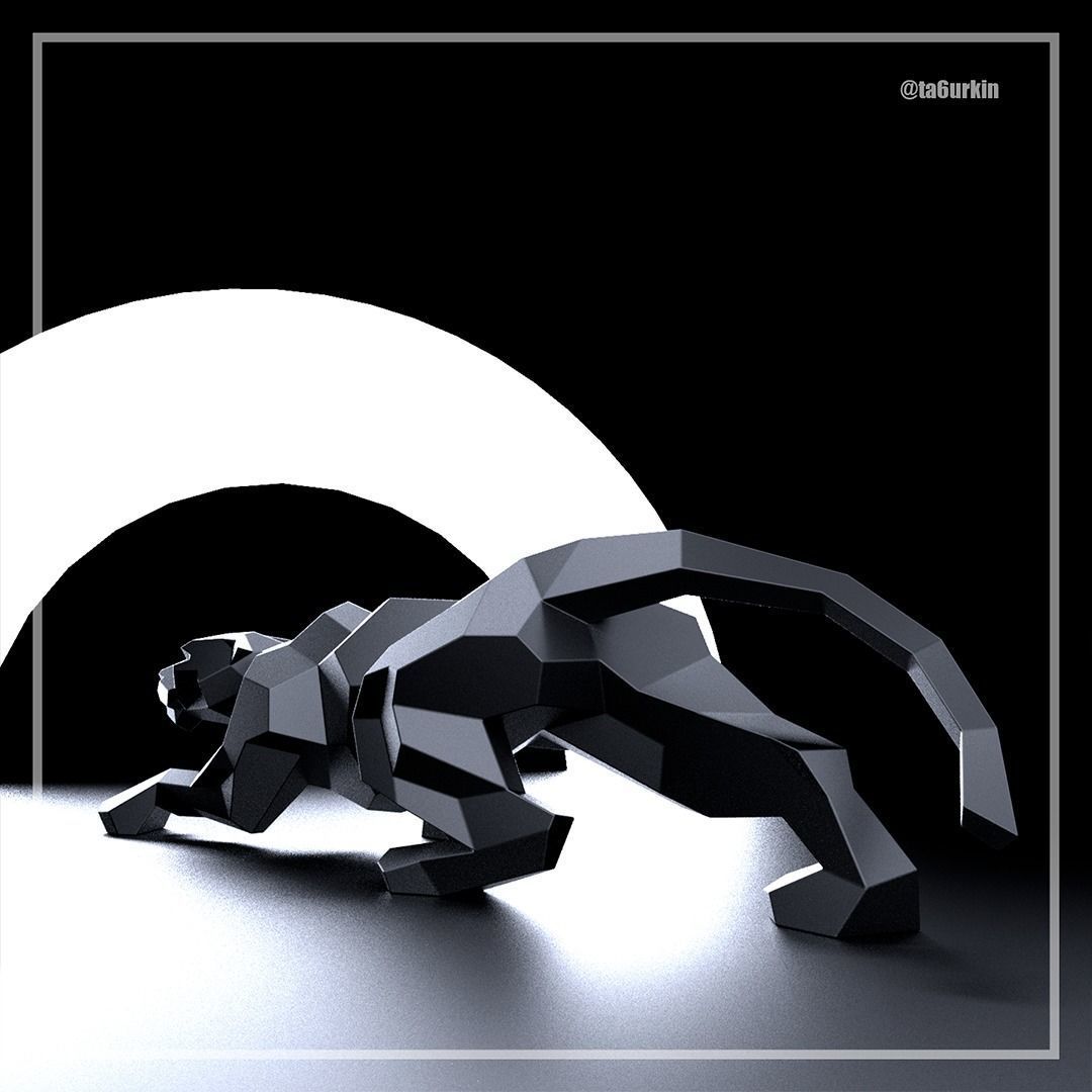 Welding Project Plans Drawings Panther DXF PDF 3D model_7