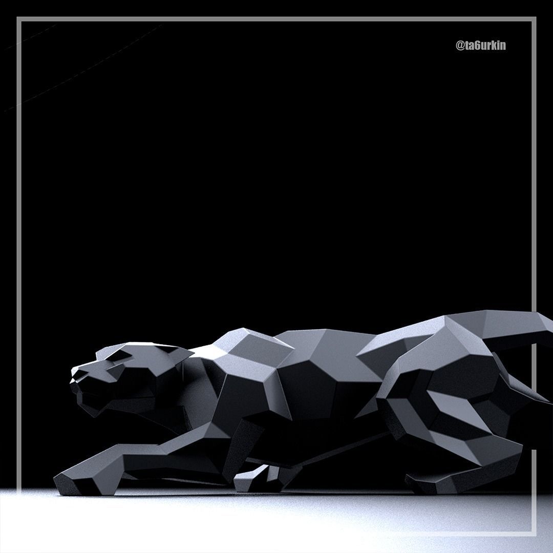 Welding Project Plans Drawings Panther DXF PDF 3D model_6