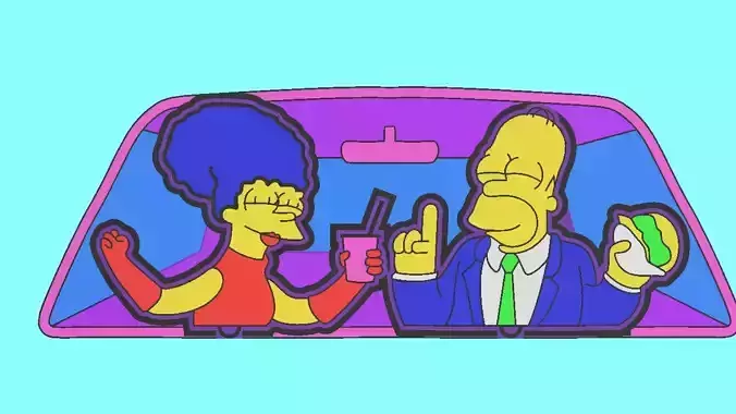 the simpsons key holder 3D print model