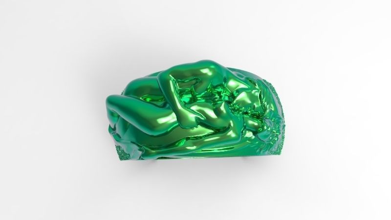 Man N Woman Tender Kiss Ring A Symbol of Love and Affection 3D print model_18