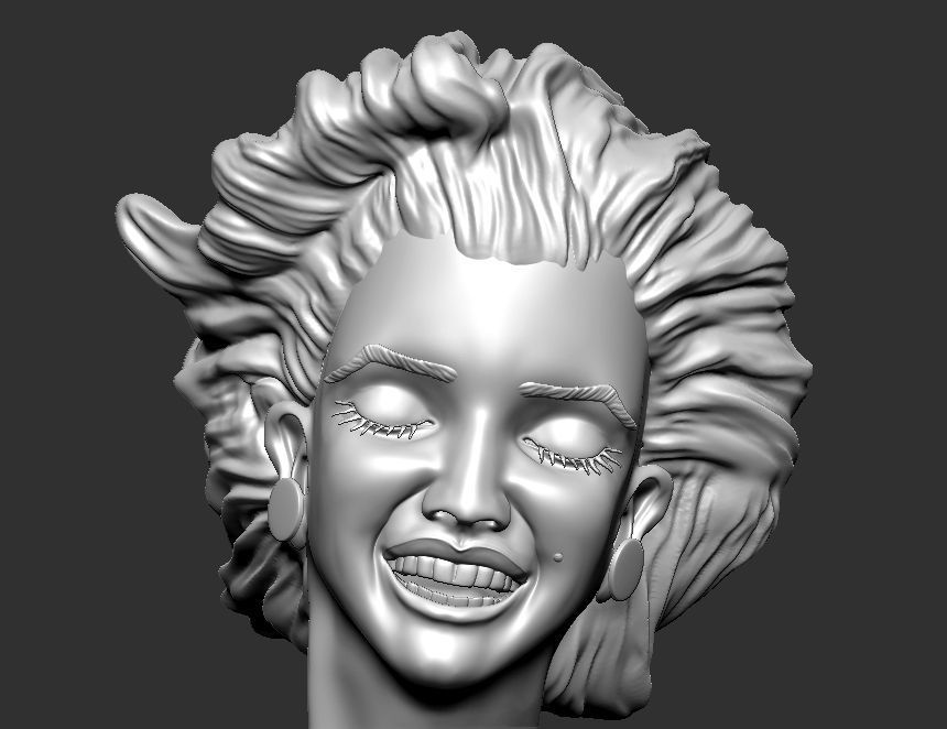 marilyn monroe statue  3D print model_20