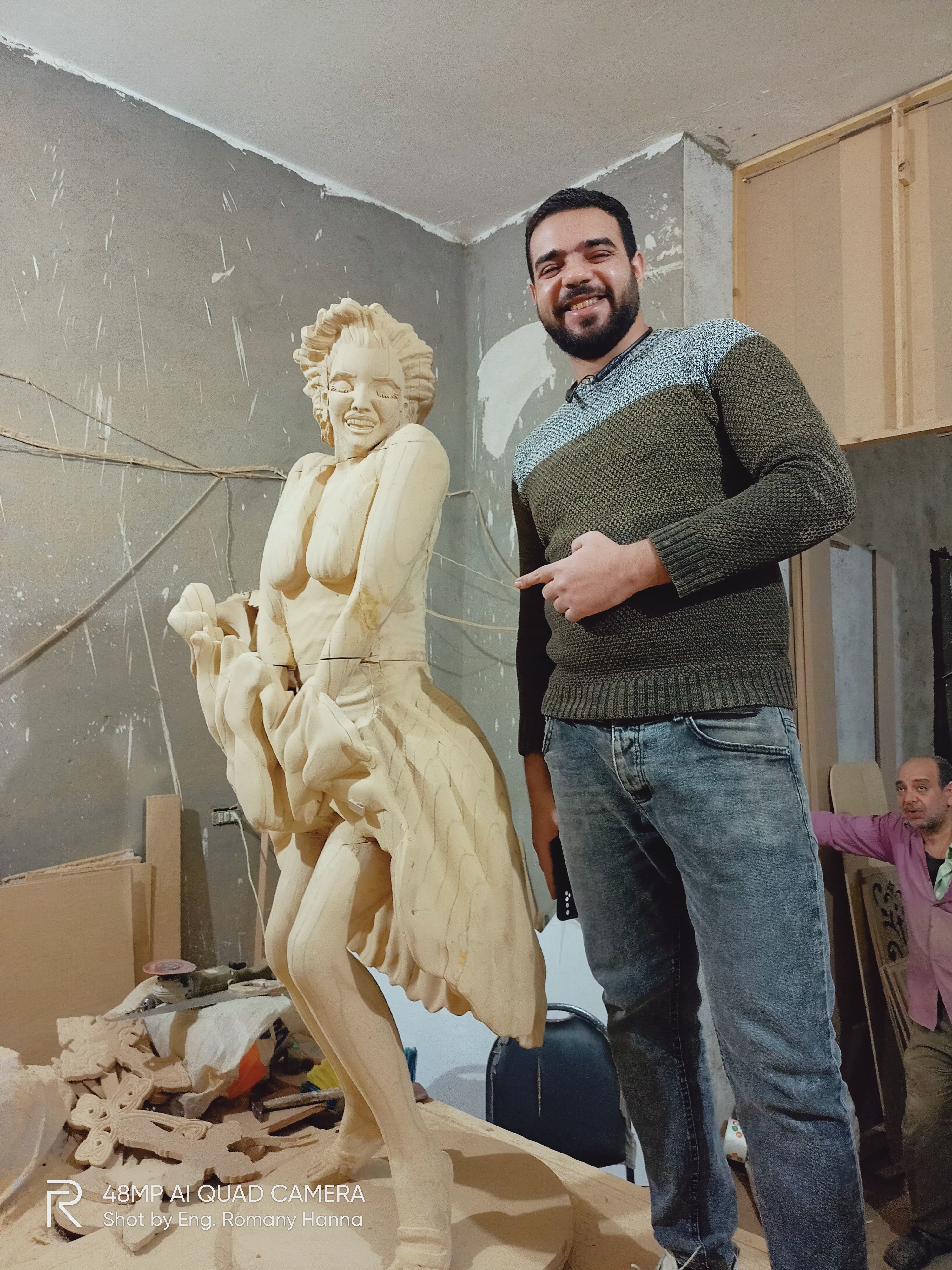 marilyn monroe statue  3D print model_19
