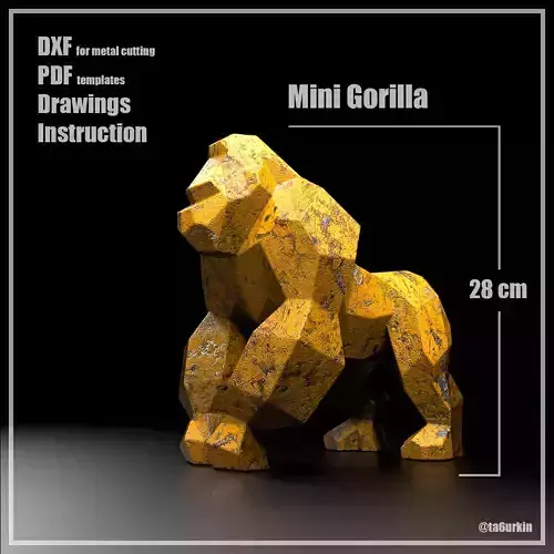 Welding Project Plans Drawings Mini Gorilla DXF PDF