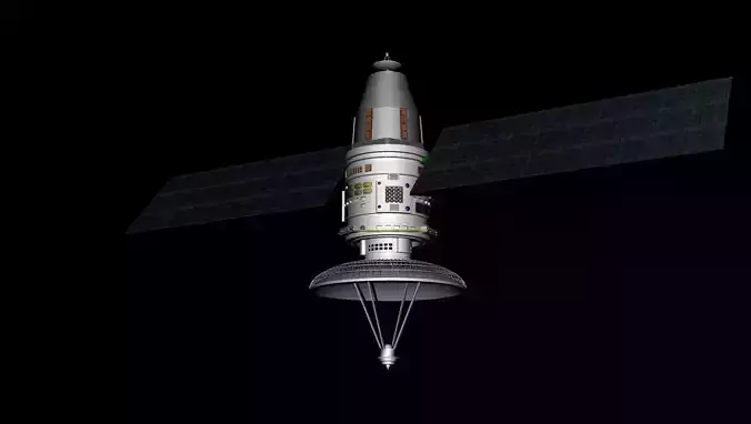 GPS Satellite 3D model
