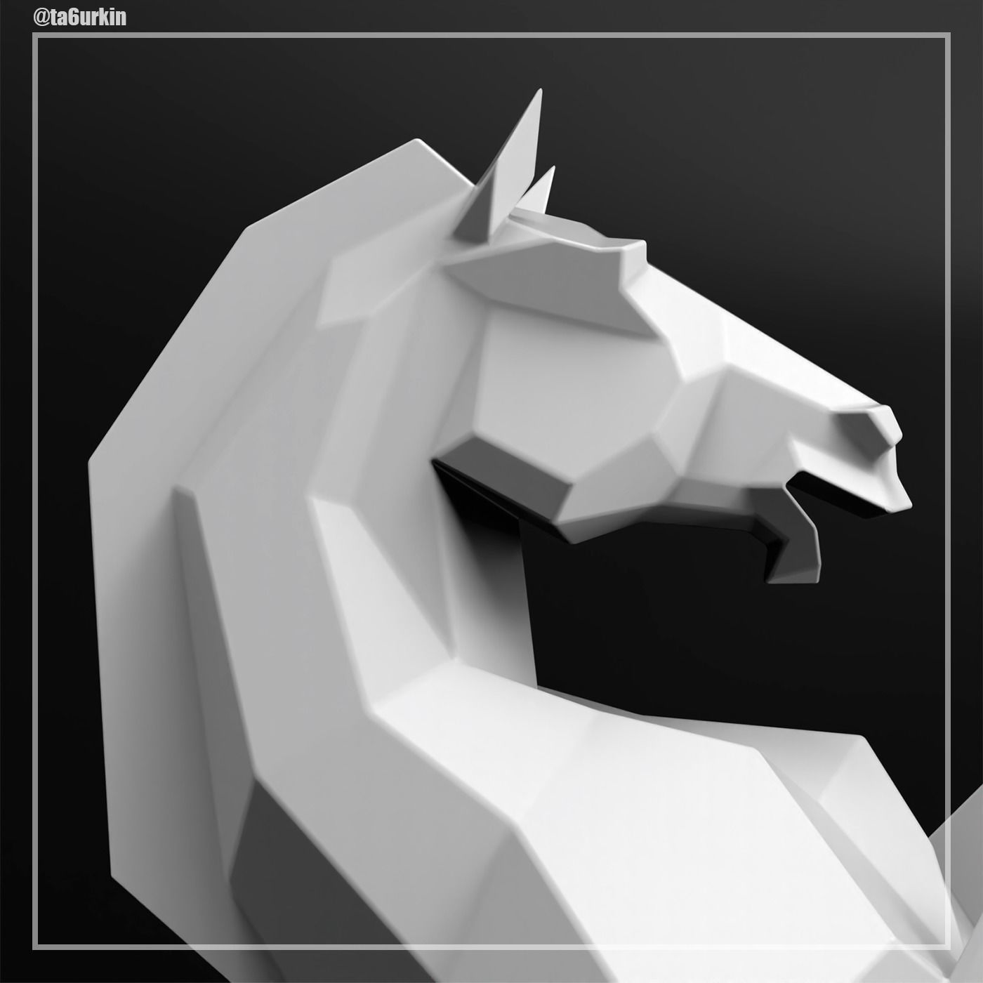 Welding Project Plans Drawings Horse DXF PDF 3D model_2